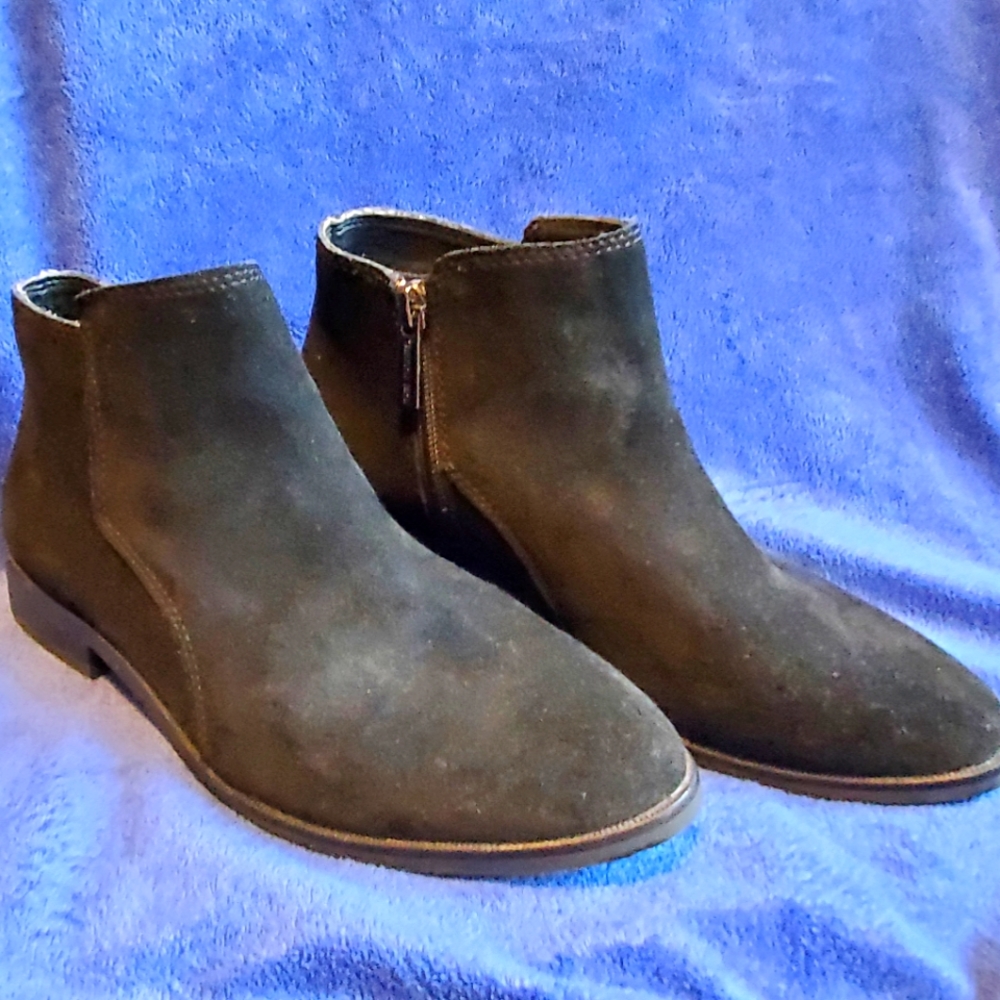 Black Suede Booties